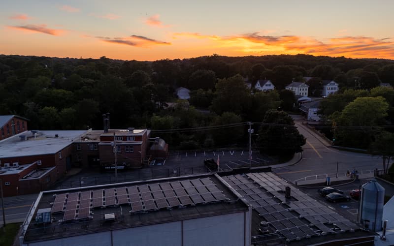 Last Light on Canal Street - Westerly, Rhode Island